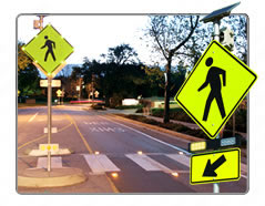 pedestrian crossing intelligent warning system