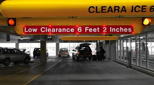 clearance parking warning solution