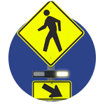 pedestrian safety sign