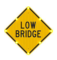 LOW BRIDGE blinkersign