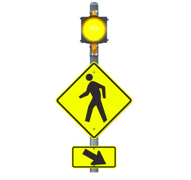 school zone crosswalk sign