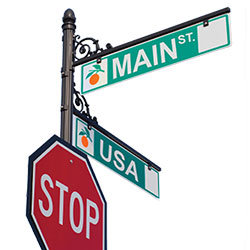 decorative stop sign
