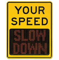 radar speed sign