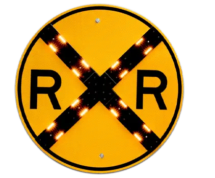 W10-1 RR Crossing sign