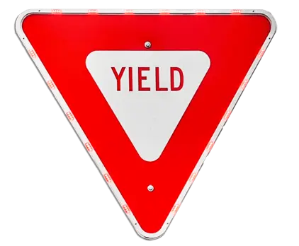Flashing Yield Sign