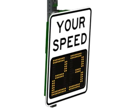 Value Speed Warning Sign