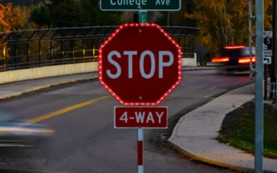 Boost Traffic Safety with Flashing Stop Signs