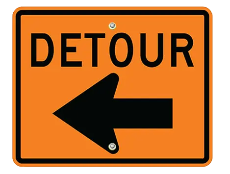 detour sign