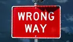 wrong way intelligent warning system